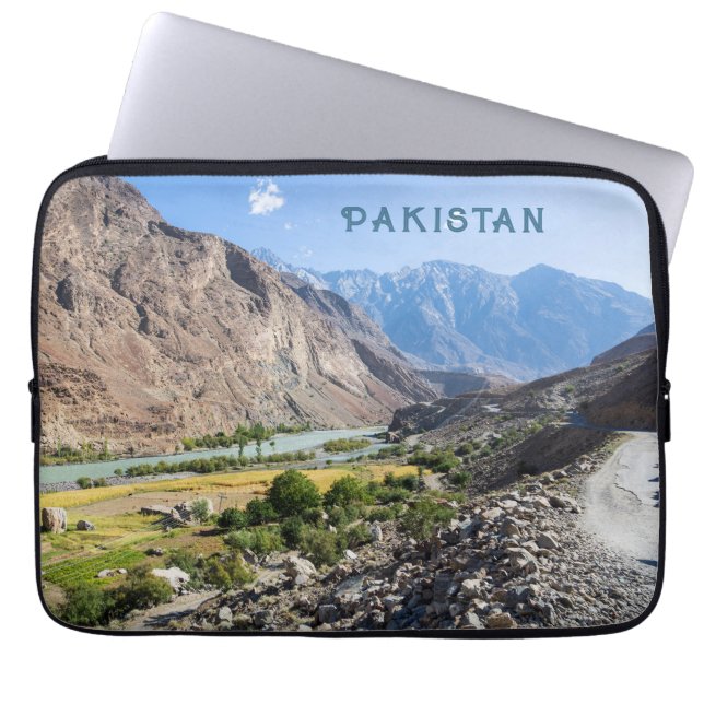 Aangepaste tekst Pakistan Laptop Sleeve (Voorkant)