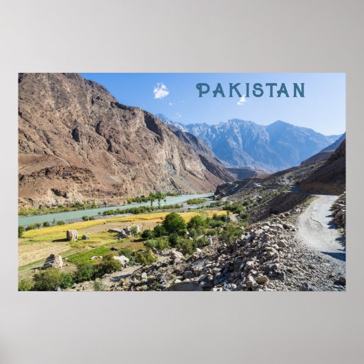 Aangepaste tekst Pakistan Poster (Voorkant)