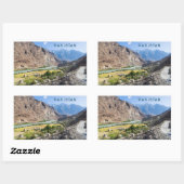Aangepaste tekst Pakistan Rechthoekige Sticker (Vel)