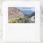 Aangepaste tekst Pakistan Rechthoekige Sticker (Tas)