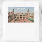 Aangepaste tekst Pakistan Rechthoekige Sticker (Tas)