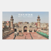 Aangepaste tekst Pakistan Rechthoekige Sticker (Voorkant)