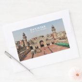 Aangepaste tekst Pakistan Rechthoekige Sticker (Envelop)