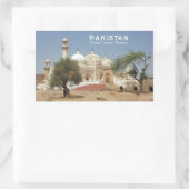 Aangepaste tekst Pakistan Rechthoekige Sticker (Tas)