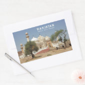 Aangepaste tekst Pakistan Rechthoekige Sticker (Envelop)