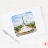 Aangepaste tekst Pakistan Vierkante Sticker (Envelop)