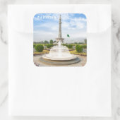 Aangepaste tekst Pakistan Vierkante Sticker (Tas)