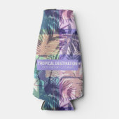 Aangepaste tekst palm Trees Patroon Flesjeskoeler (Voorkant)