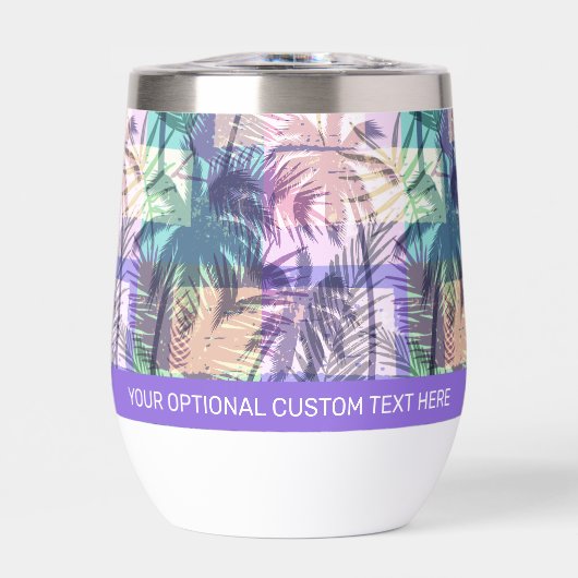 Aangepaste tekst palmbomen patroon (Voorkant)