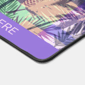 Aangepaste tekst palmbomen patroon bureaumat (Hoek)