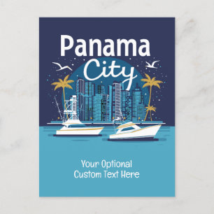Aangepaste tekst Panama City Briefkaart