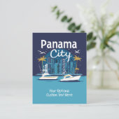 Aangepaste tekst Panama City Briefkaart (Staand voorkant)