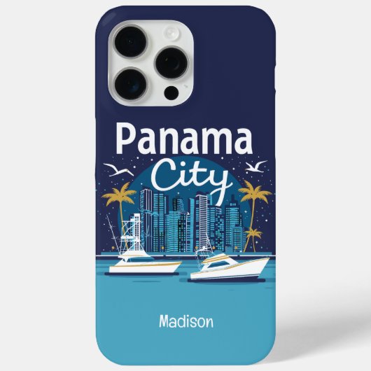 Aangepaste tekst Panama City Case-Mate iPhone Case (Achterkant)