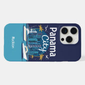 Aangepaste tekst Panama City iPhone Hoesje (Achterkant horizontaal)
