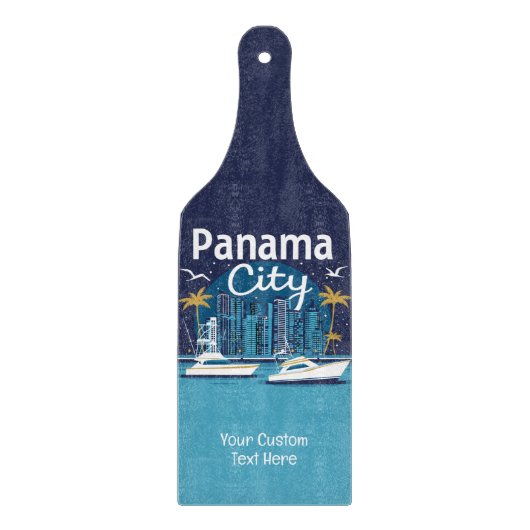 Aangepaste tekst Panama City Snijplank (Voorkant)