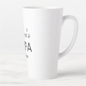 Aangepaste tekst Papa Latte Mok Geschenk Gepersona (Rechts)