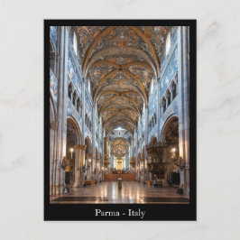 Aangepaste tekst Parma Cathedral, Italië Briefkaar Briefkaart