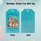 Aangepaste tekst Partij Dieren Thema Verjaardag Gi Cadeaulabel