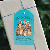 Aangepaste tekst Partij Dieren Thema Verjaardag Gi Cadeaulabel