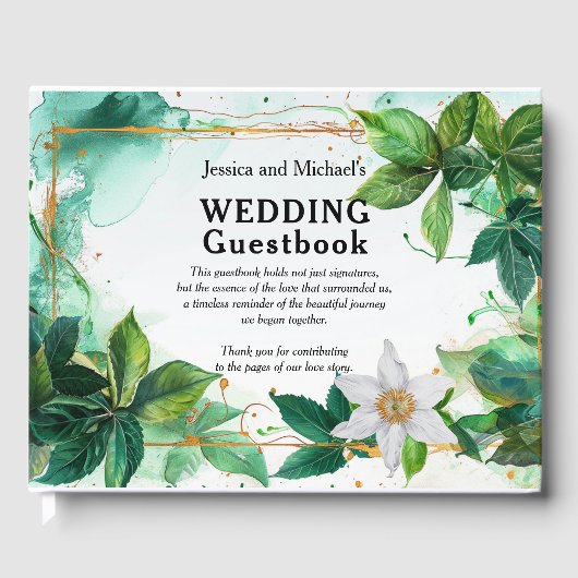 💍Aangepaste tekst Passiflora Serenity Gastenboek (Voorkant)