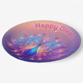 Aangepaste tekst, Peacock Party Diwali Bord (Gekanteld)