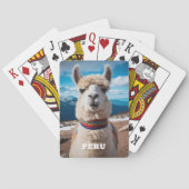 Aangepaste tekst Peru Llama Pokerkaarten (Achterkant)