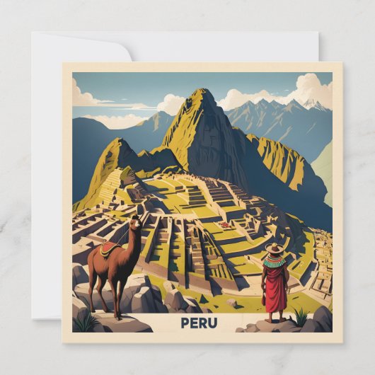 Aangepaste tekst Peru Machu Picchu (Voorkant)