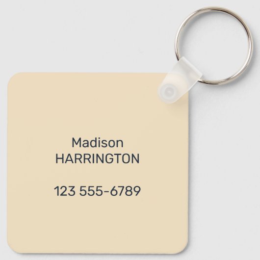 Aangepaste tekst Peru Machu Picchu Sleutelhanger (Achterkant)