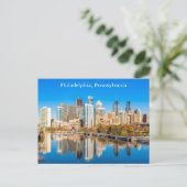 Aangepaste tekst Philadelphia Pennsylvania Briefkaart (Staand voorkant)