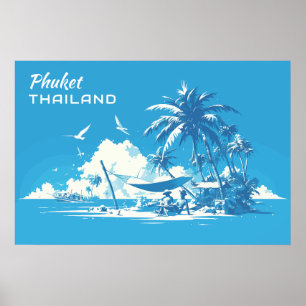 Aangepaste tekst Phuket Thailand Poster