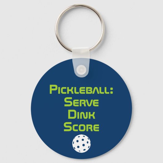 Aangepaste tekst Pickleball 2-zijdig Sleutelhanger (Achterkant)