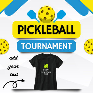 Aangepaste tekst Pickleball Club T-shirt