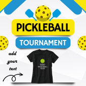 Aangepaste tekst Pickleball Club T-shirt