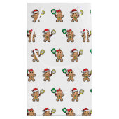 Aangepaste tekst Pickleball Gingerbrood mensen Kle Klein Cadeauzakje (Achterkant)