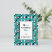 🐧 aangepaste tekst 🐧 Pickleball Merry 🎁 Briefkaart (Staand voorkant)