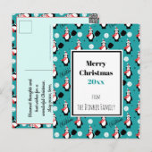 🐧 aangepaste tekst 🐧 Pickleball Merry 🎁 Briefkaart (Voorkant / Achterkant)