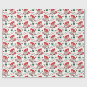 Aangepaste tekst Pickleball Merry KerstmisWrapp Cadeaupapier (Vlak)