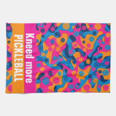Aangepaste tekst Pickleball Party Camo Theedoek (Horizontaal)