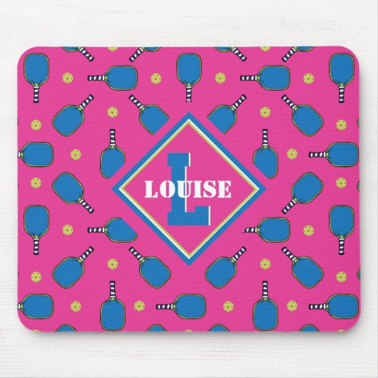 Aangepaste tekst Pickleball Playtime Muismat (Voorkant)