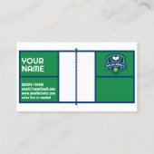 Aangepaste tekst Pickleball wit en groen Visitekaartje (Achterkant)