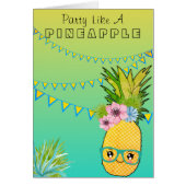 Aangepaste tekst / Pineappel Kawaii Summer Beach (Voorkant)
