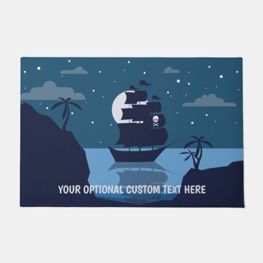 Aangepaste tekst Pirate Ship deurmat (Voorkant)
