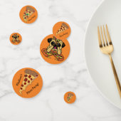 Aangepaste tekst Pizza Party tafel confetti (Groep)