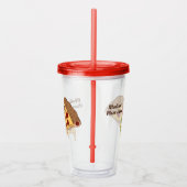 Aangepaste tekst Pizza Segmenten tumblers Acryl Drinkbeker (Rechts)
