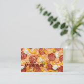 Aangepaste tekst PIZZA-visitekaartjes Visitekaartje (Staand voorkant)