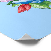 Aangepaste tekst Planet Earth Heart Poster (Hoek)