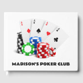 Aangepaste tekst Poker / Casino Gastenboek (Voorkant)