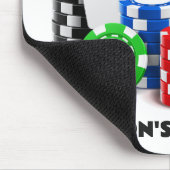 Aangepaste tekst Poker / Casino Muismat (Hoek)