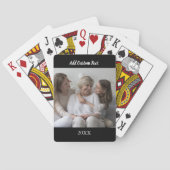 Aangepaste tekst pokerkaart personaliseer foto pokerkaarten (Achterkant)