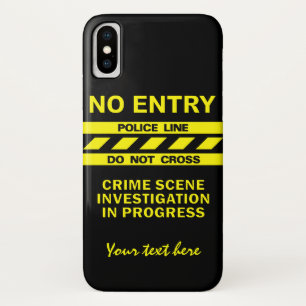 Aangepaste tekst Politie Lijn telefoonhoesjes Case-Mate iPhone Case